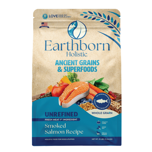 Earthborn Holistic Unrefined Smoked Salmon with Ancient Grains & Superfoods Dry Dog Food