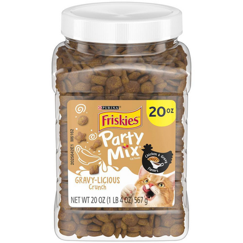 Purina Friskies Party Mix Crunch Gravylicious Chicken & Gravy Cat Treats