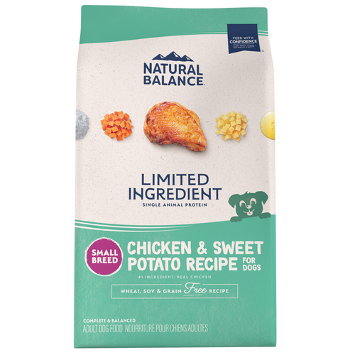 Natural Balance Limited Ingredient Grain Free Dry Dog Food for Small Breeds, Chicken & Sweet Potato Recipe