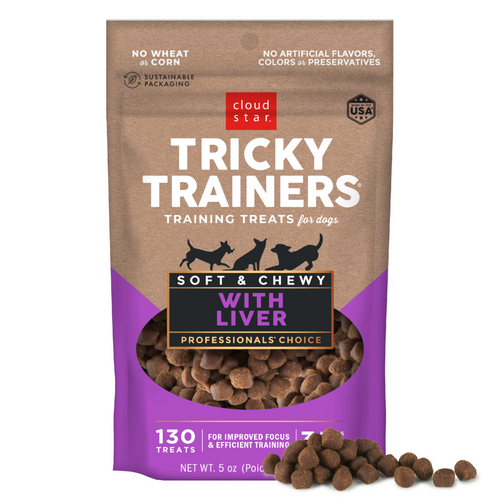 Cloud Star Tricky Trainers Soft & Chewy Liver Dog Treats