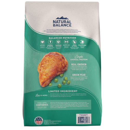 Natural Balance Limited Ingredient Grain Free Dry Cat Food, Chicken & Green Pea Recipe