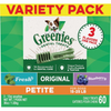 Greenies Petite Dental Chews Flavored with Spearmint and Blueberry Dog Treats