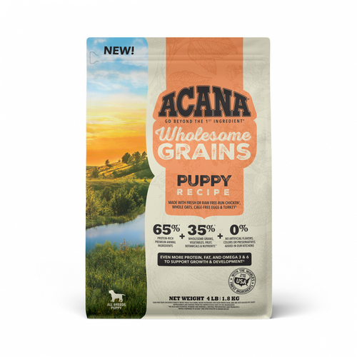 ACANA Wholesome Grains Real Chicken, Eggs and Turkey Puppy Recipe Dry Dog Food
