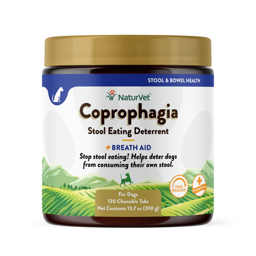 NaturVet Coprophagia Deterrent Plus Breath Aid Dog Tablets