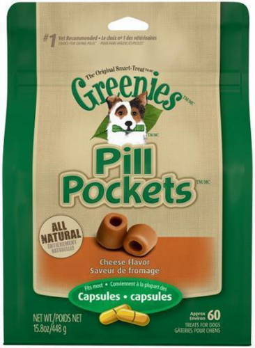 Greenies Pill Pockets Canine Cheese Flavor Dog Treats