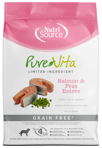 PureVita Grain Free Salmon & Pea Entree Formula Dry Dog Food