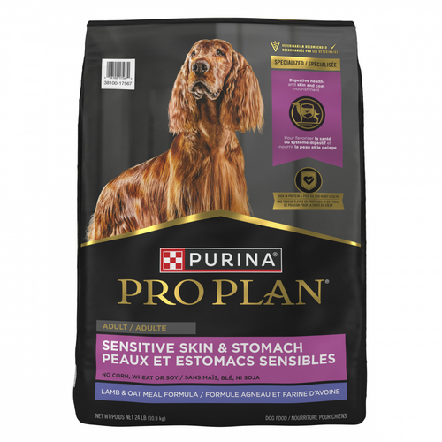 ProPlan Sensitive Skin & Stomach Lamb & Oatmeal Dry Dog Food