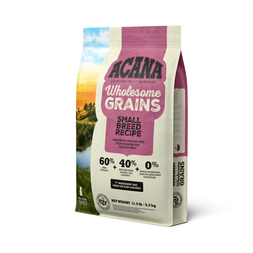 Acana Wholesome Grains Small Breed Recipe, Real Chicken, Eggs & Turkey Dry Dog Food