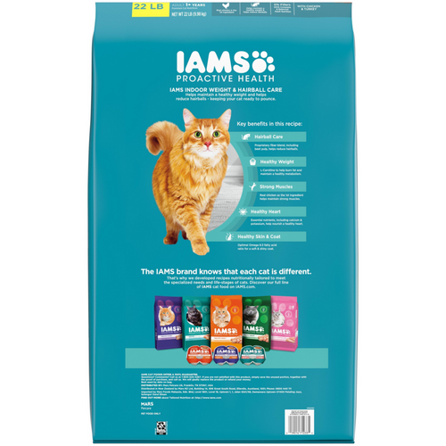 Iams Proactive Health Indoor Weight and Hairball Care Dry Cat Food