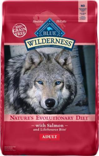 Blue Buffalo Wilderness Grain Free Natural Salmon Recipe Adult Dry Dog Food