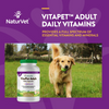 NaturVet VitaPet Adult Daily Vitamin Plus Breath Aid Chewable Tablets for Dogs