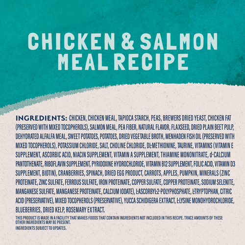 Natural Balance Original Ultra Dry Cat Food, Indoor Recipe with Chicken & Salmon Meal