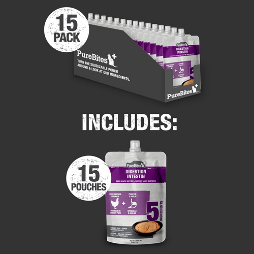 PureBites Plus Gut & Digestion Squeezables Cat Treat/Topper