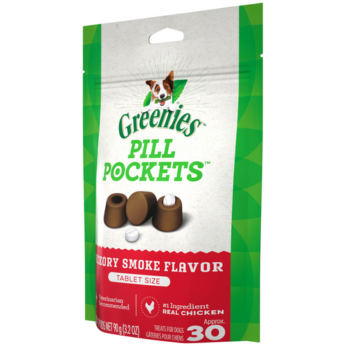 Greenies Pill Pockets Canine Hickory Smoke Flavor Dog Treats Tablet
