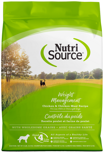 NutriSource Weight Management Chicken and Chicken Meal Dry Dog Food