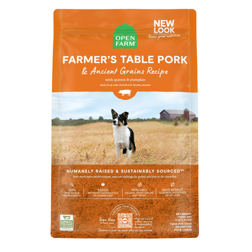 Open Farm Farmer's Table Pork and Ancient Grains Dry Dog Food