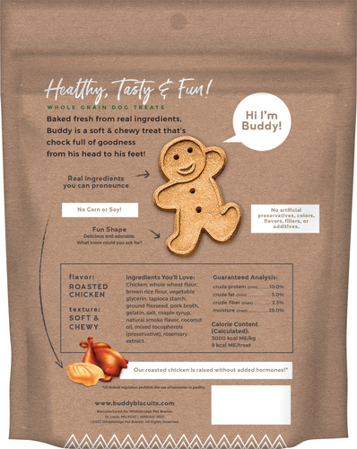Buddy Biscuits Softies Soft and Chewy Roasted Chicken Dog Treats