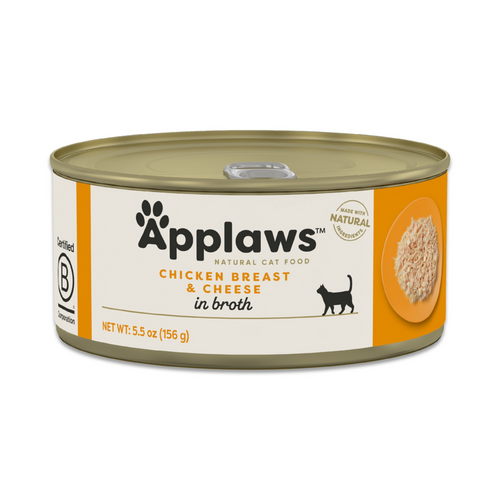 Applaws Natural Chicken Breast with Cheese in Broth Can Cat Food