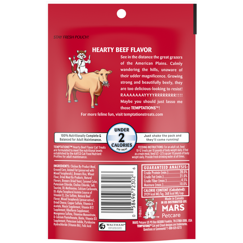 Temptations Hearty Beef Cat Treats