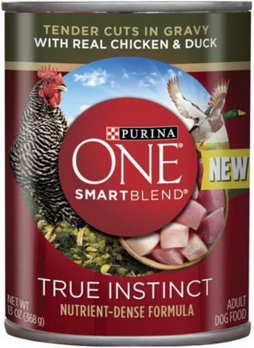 One True Instinct Tender Cuts in Gravy Chicken and Duck Wet Dog Food