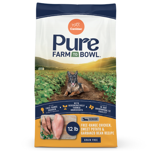 Canidae Pure Farm To Bowl Senior Free-Range Chicken, Sweet Potato & Garbanzo Bean Recipe Dog Food