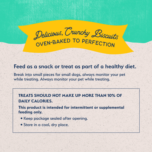 Natural Balance Rewards Crunchy Biscuits Dog Treats for Small Breeds with Real Chicken