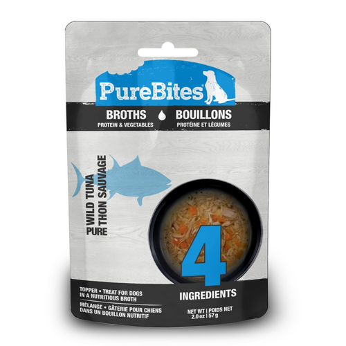 PureBites Broths Tuna & Vegetables Dog Treat/Topper