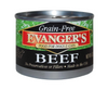 Evanger's Grain Free Beef Canned Dog and Cat Food