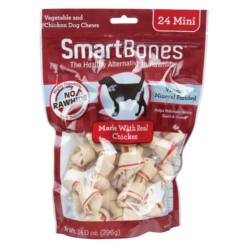 SmartBones Mini Chicken Chew Bones Dog Treats