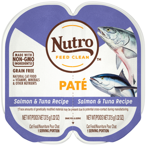 Nutro Perfect Portions Grain-Free Salmon & Tuna Recipe Cat Food Trays