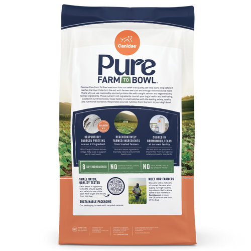Canidae Pure Farm To Bowl Wild-Caught Salmon & Sweet Potato Recipe Dog Food