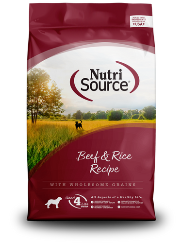 NutriSource Beef & Brown Rice Recipe Dry Dog Food