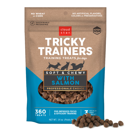 Cloud Star Tricky Trainers Chewy Salmon Dog Treats