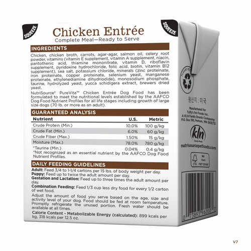 PureVita Chicken Entree Dog Food