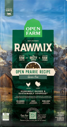 Open Farm RawMix Open Prairie Recipe Grain Free Dry Cat Food