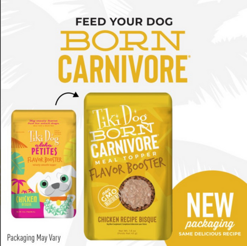 Tiki Dog Born Carnivore Flavor Booster Chicken Wet Dog Food Topper