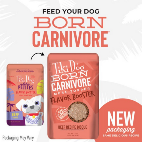 Tiki Dog Aloha Petites Flavor Booster Bisque Toppers Beef