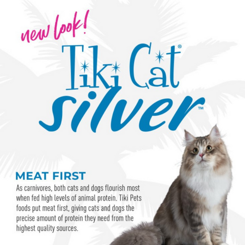 Tiki Cat Silver Mousse Chicken & Pumpkin Wet Cat Food for Seniors Food Pouch