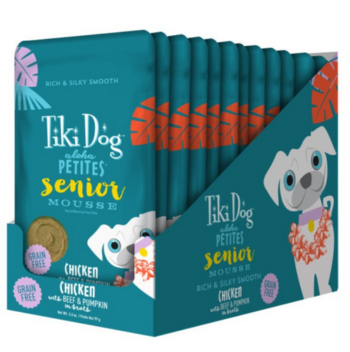 Tiki Dog Aloha Petites Chicken Senior Mousse