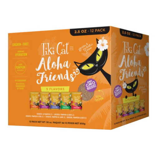 Tiki Cat Friends Variety Pack Wet Cat Food Pouches