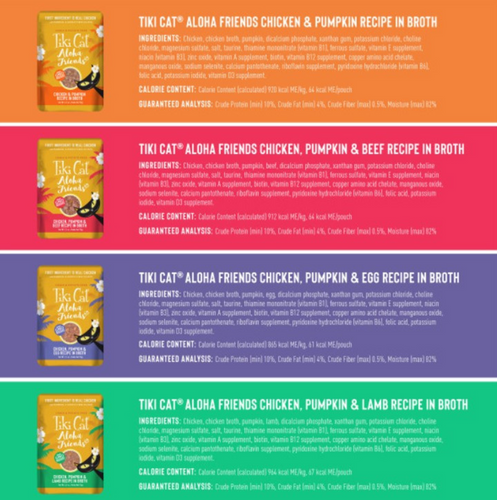 Tiki Cat Friends Variety Pack Wet Cat Food Pouches