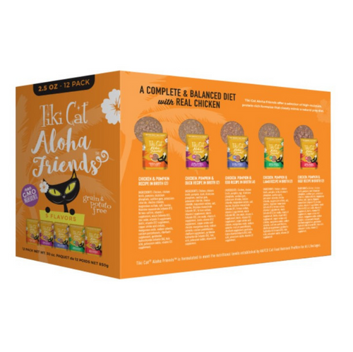 Tiki Cat Friends Variety Pack Wet Cat Food Pouches