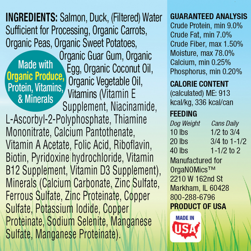 Organomics Salmon & Duck Dinner for Dogs