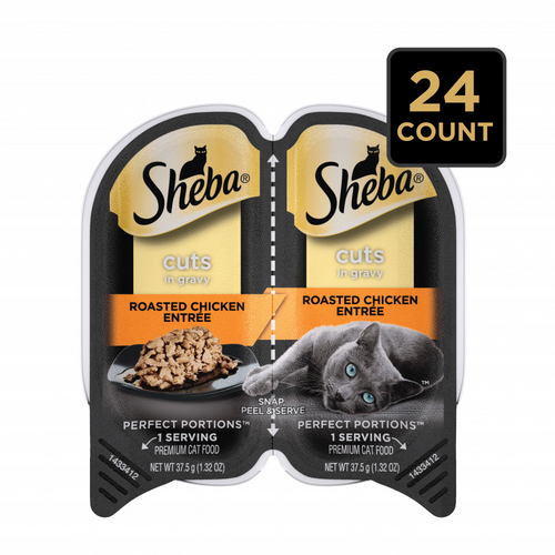 Sheba Perfect Portions Cuts in Gravy Roasted Chicken Entree Wet Cat Food