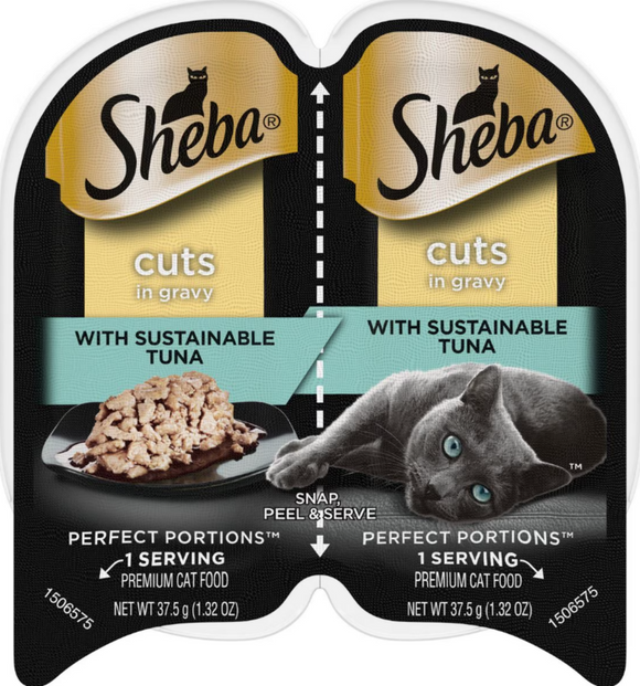 Sheba Perfect Portions Cuts in Gravy Signature Tuna Entree Wet Cat Food