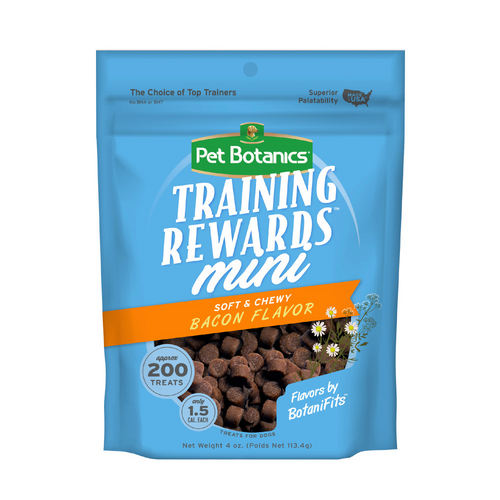 Pet Botanics Training Rewards Mini Soft & Chewy Bacon Dog Treats