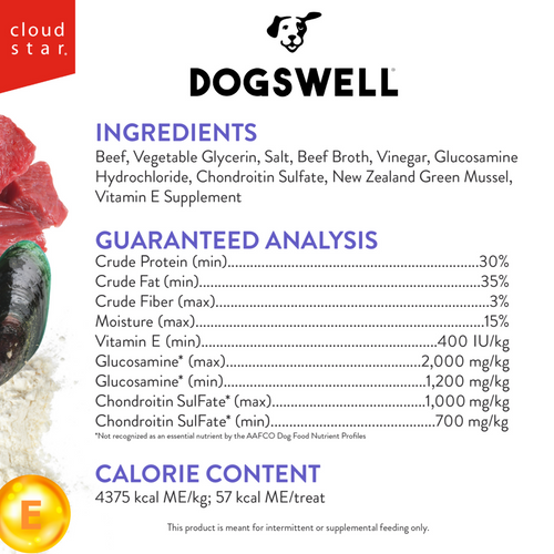 Dogswell Hip & Joint Jerky Beef Dog Treats