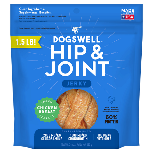 Dogswell Hip & Joint Jerky Chicken Breast Dog Treats