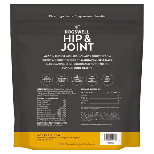 Dogswell Hip & Joint Jerky Duck Dog Treats