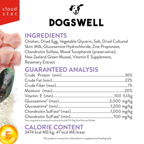 Dogswell Hip & Joint Soft Strips Chicken Dog Treats